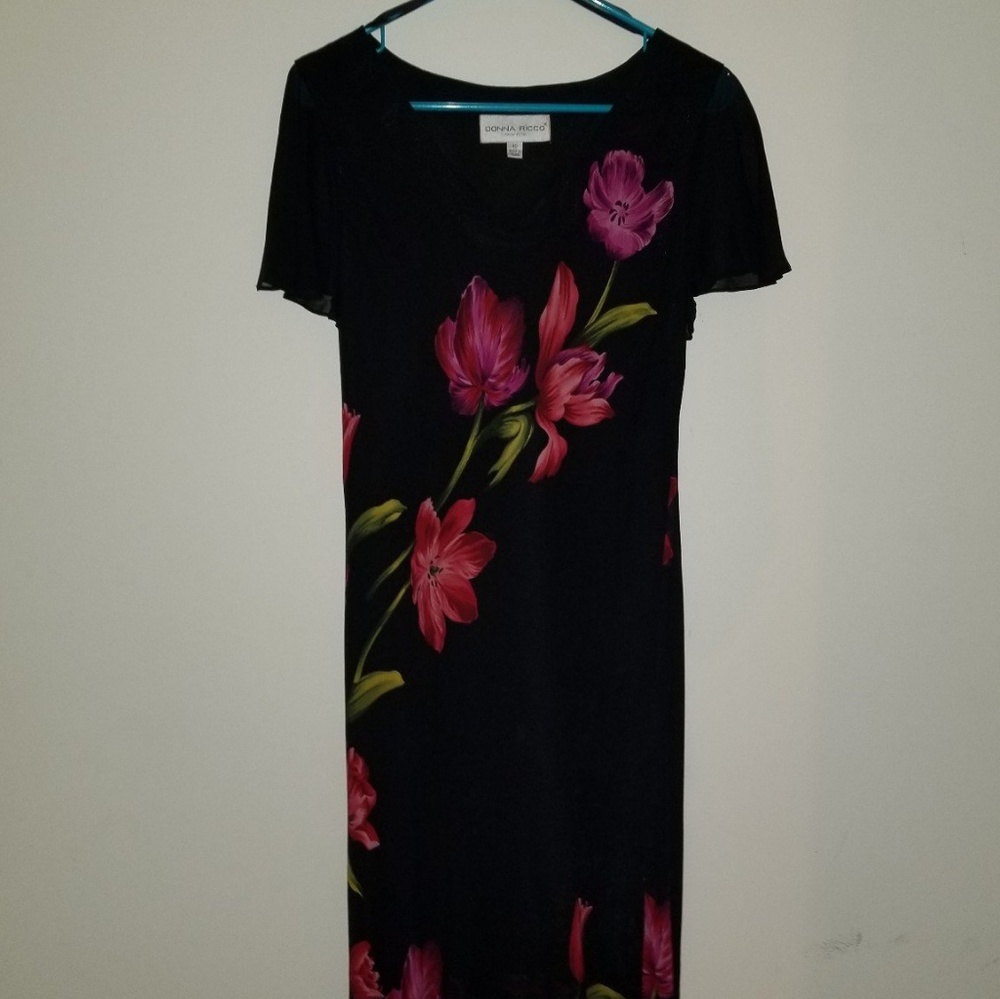 Floral chiffon sun dress